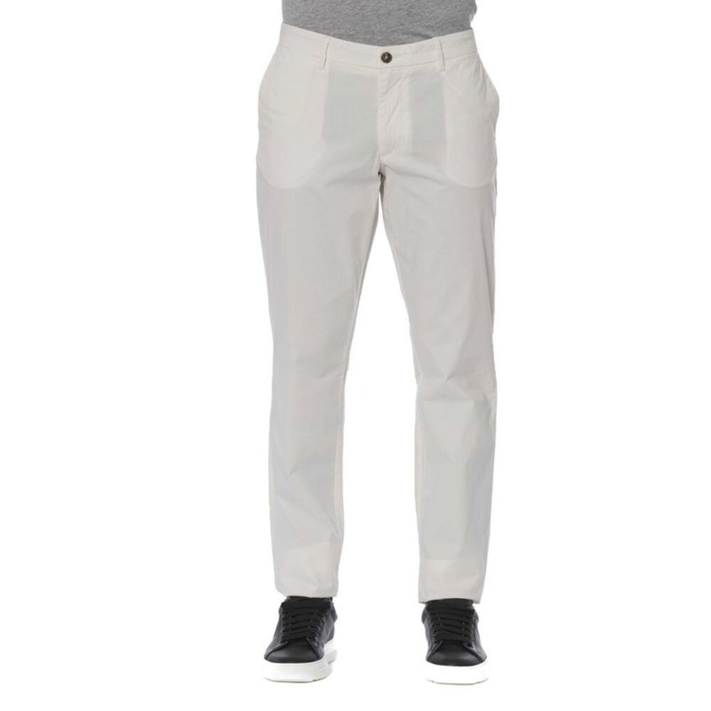 Trussardi Jeans White Cotton Men Men's Jeans